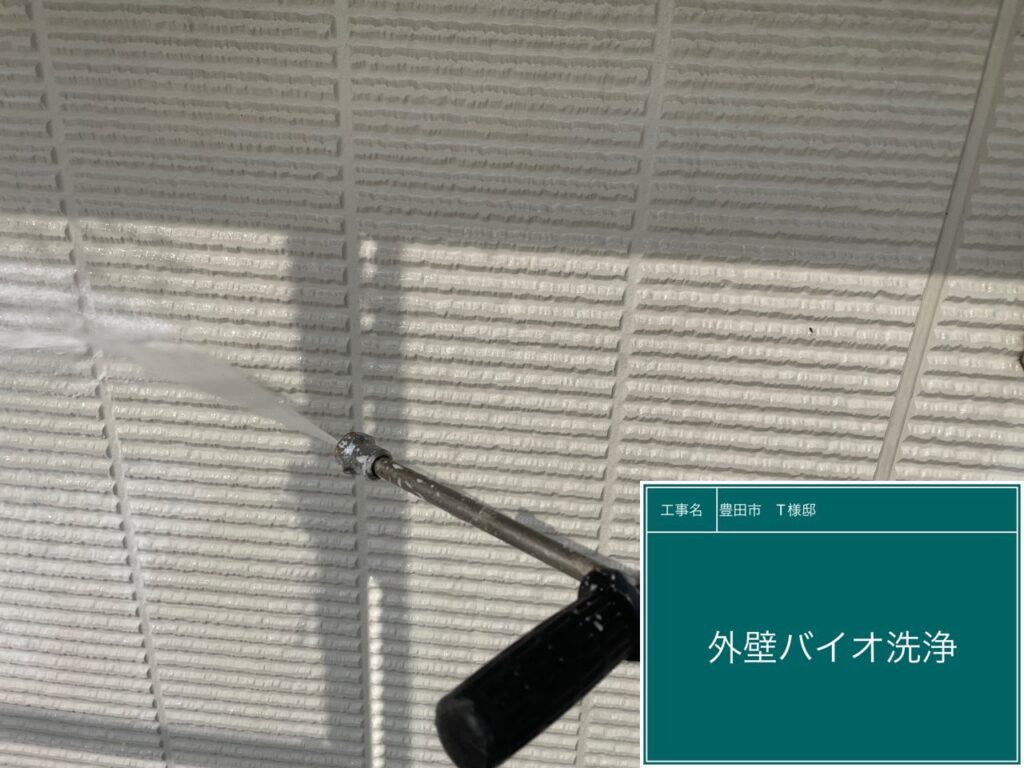 壁にバイオ液を塗布します。