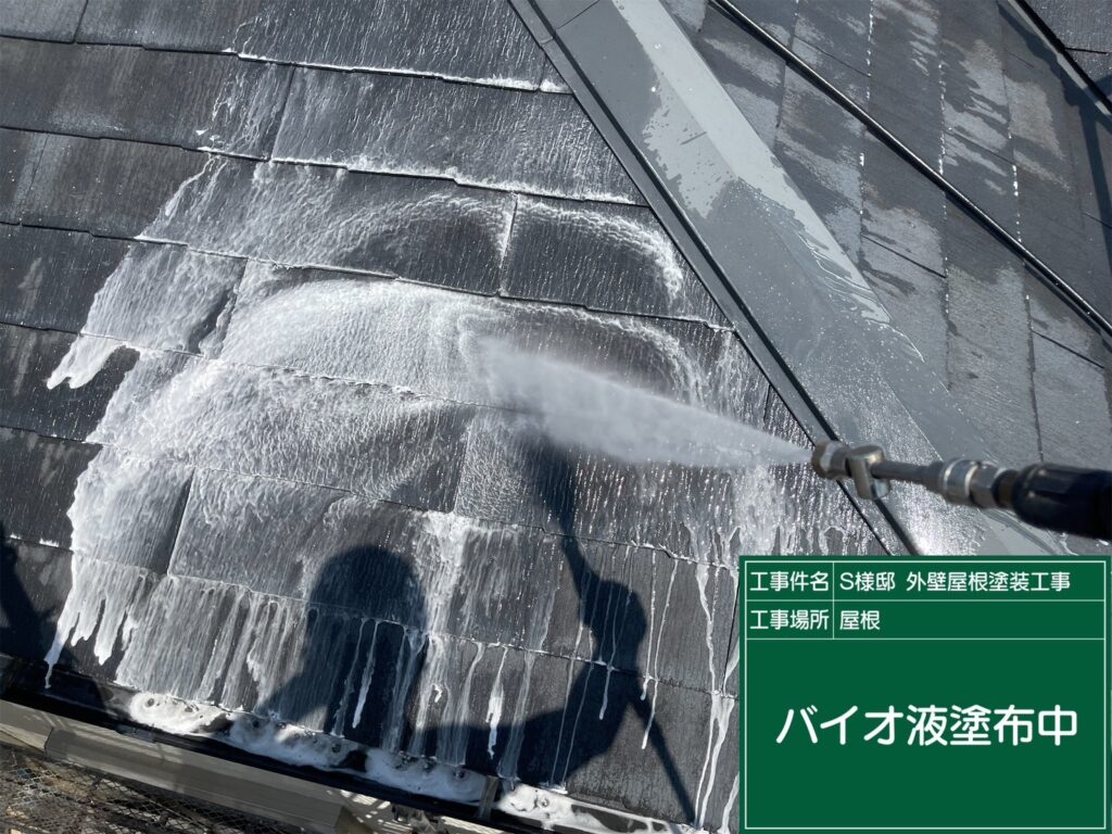 屋根バイオ洗浄